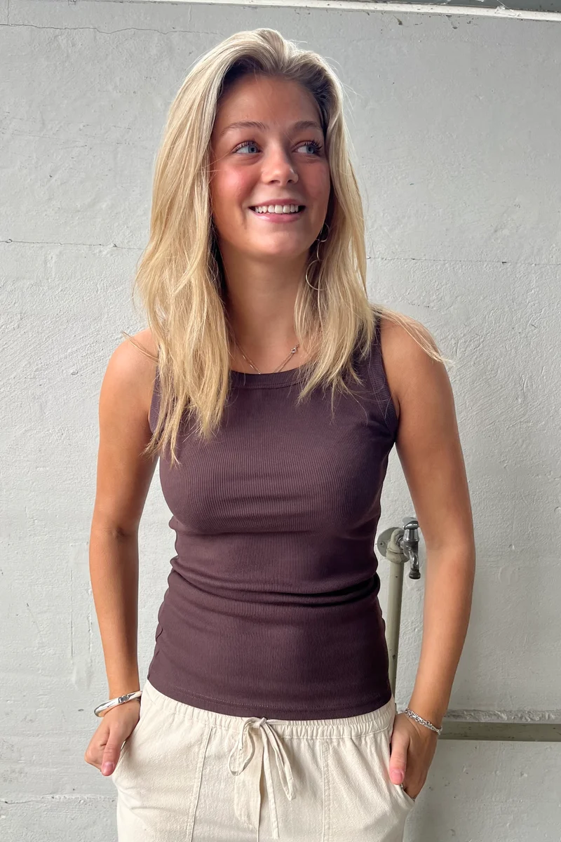 Mimi Top | Brun | Tanktop fra Statebird