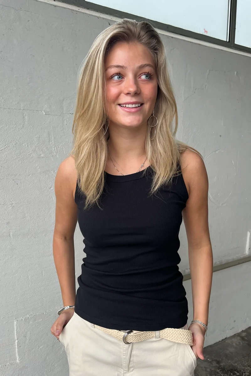 Mimi Top | Sort | Tanktop fra Statebird