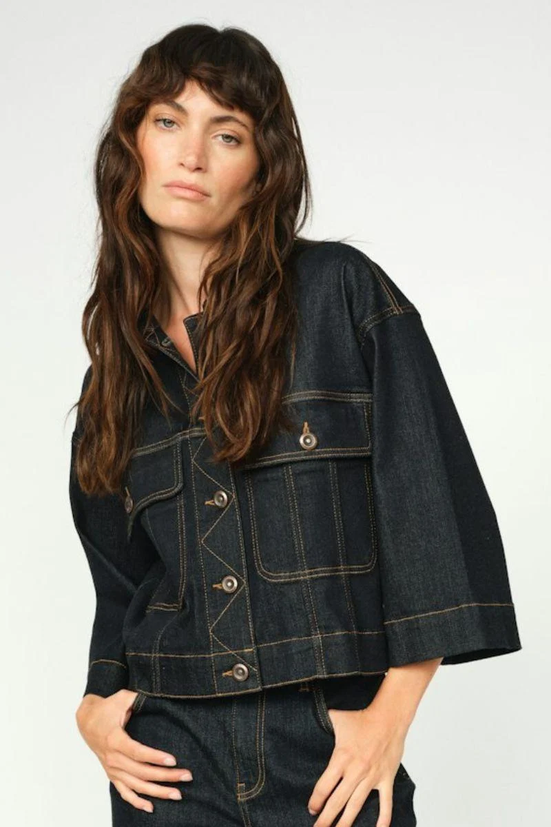 Penn Deluxe Jacket | Dark Blue | Jakke fra Mos Mosh