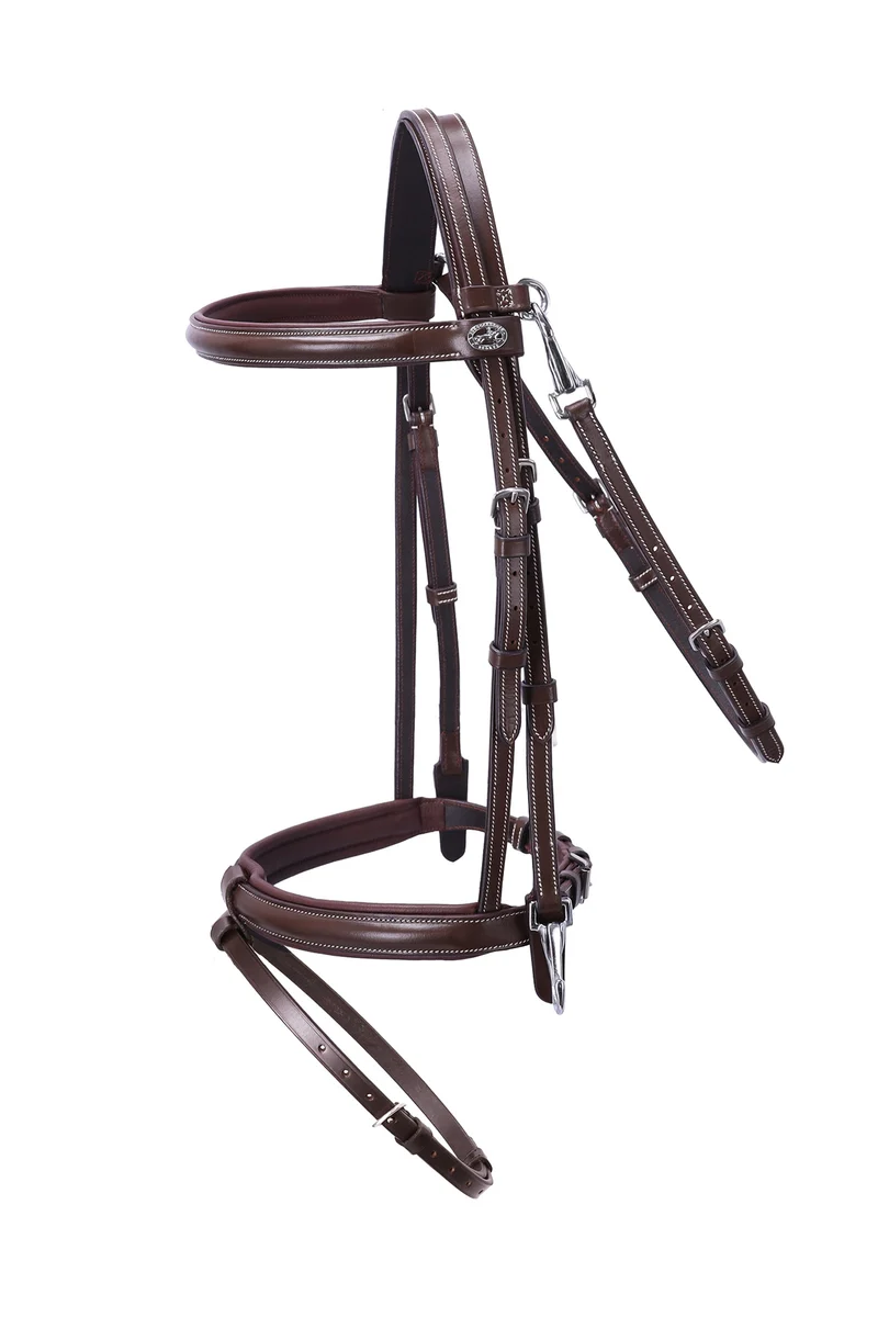 Dortmund Trense brown/cream/silver WB