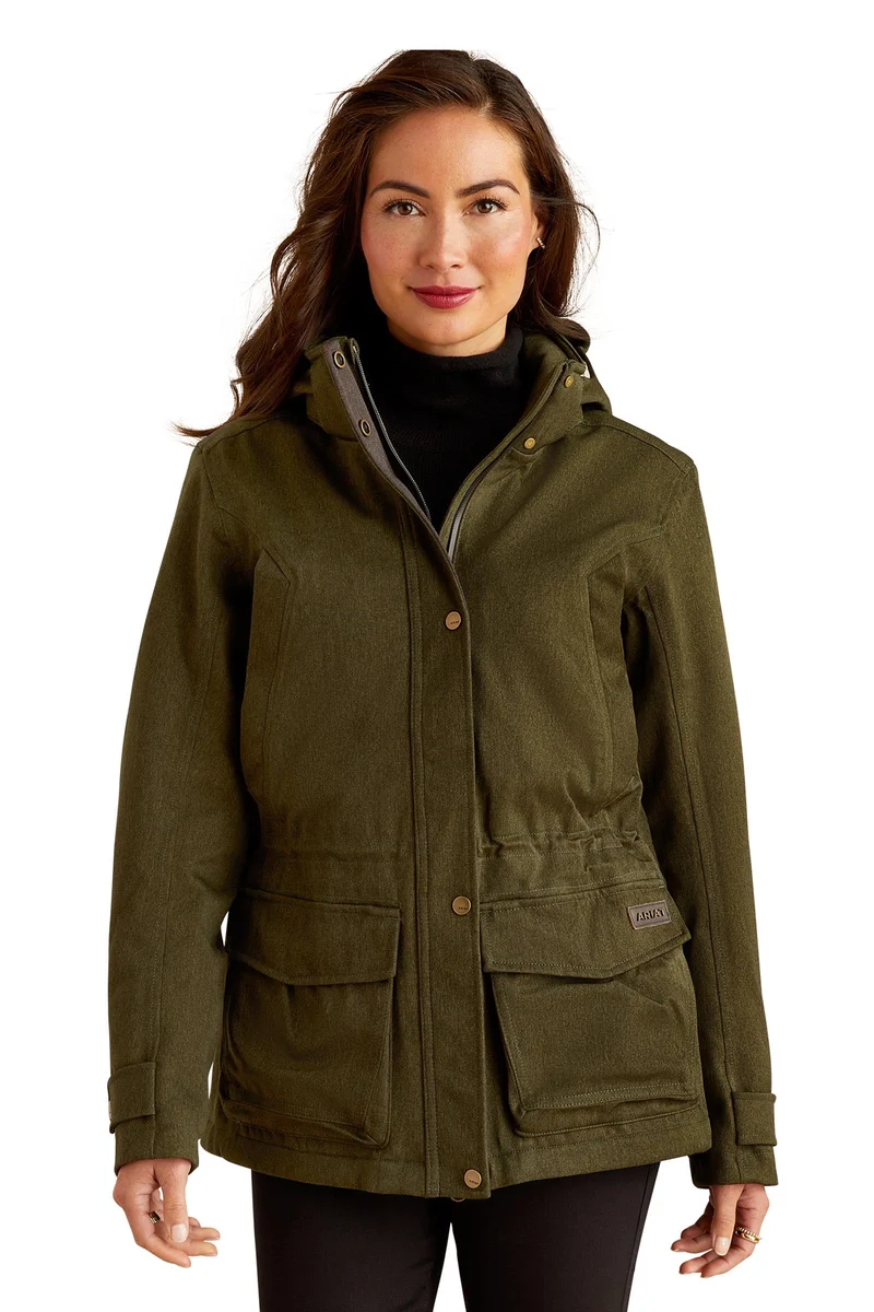 Rhodium Damen wasserdichter gefütterter Parka Rosin M