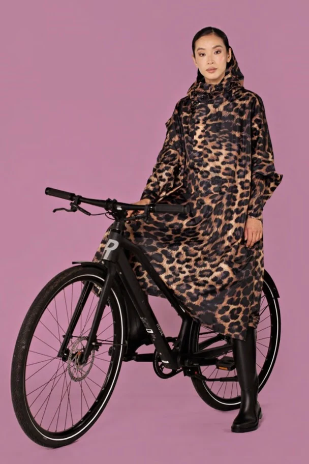 Dark Leopard | Brun | Regnponcho fra Rainkiss