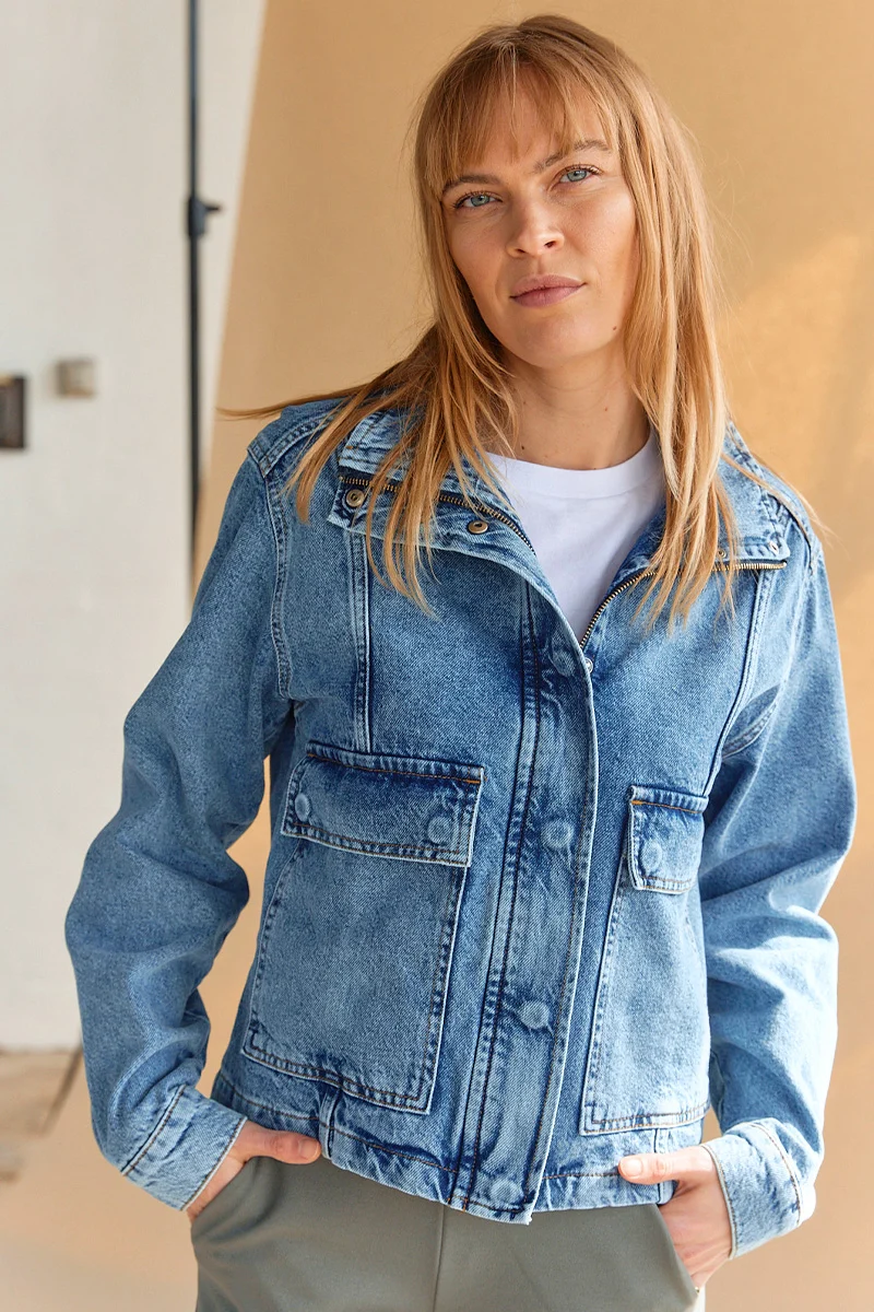 Hanni Jacket | Blå | Jakke fra French Laundry