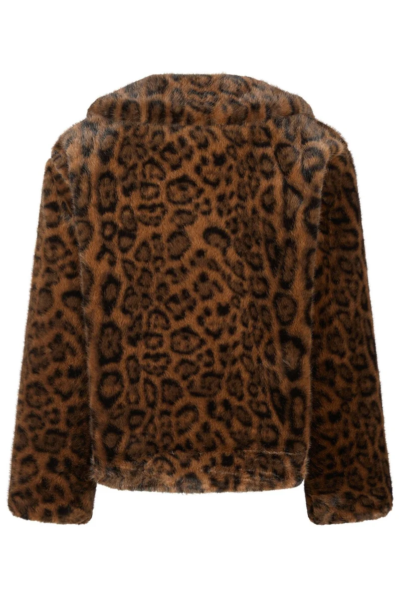 Melodie Leo Faux Fur Jacket | Brun | Jakke fra Neo Noir