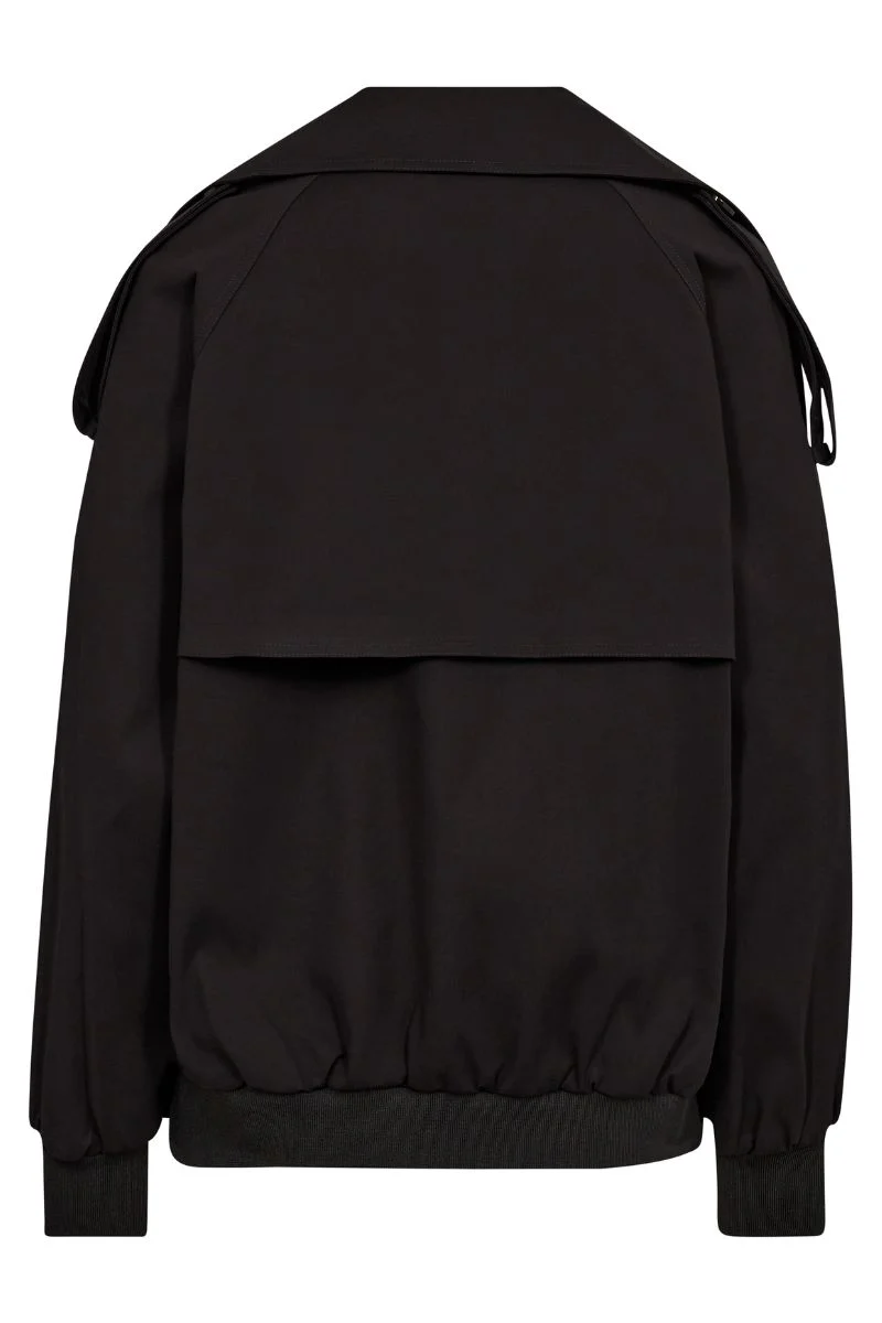 Zabi Trench Bomber Jacket | Black | Jakke fra Mos Mosh
