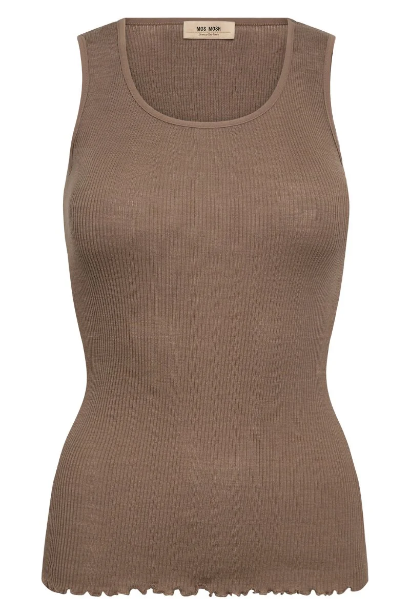 Elaine Seamless Tank Top | Pine Bark | Top fra Mos Mosh