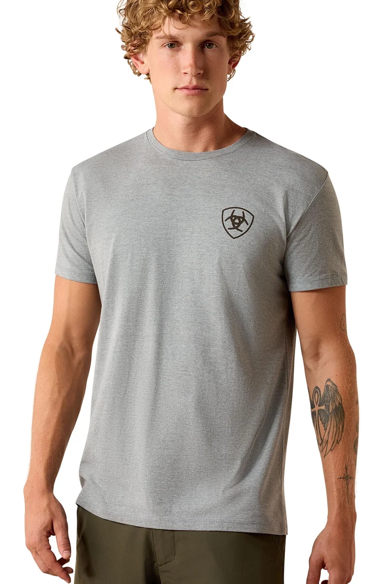 Herren Banner Badge T-Shirt Ice Berg M