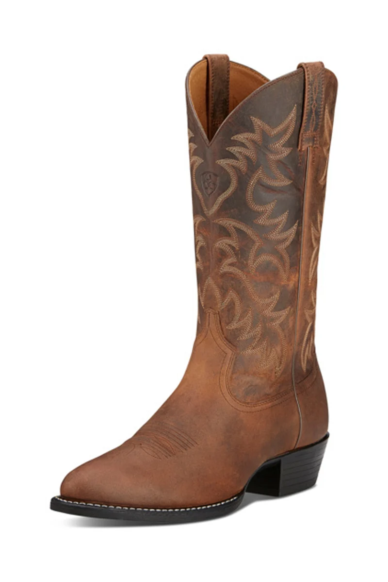 Herren Heritage R Toe Westernstiefel Distressed Brown 44,5