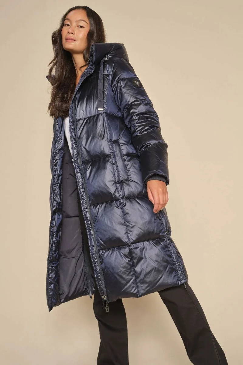 Nova Metallic Down Jacket | Salute Navy | Jakke fra Mos Mosh