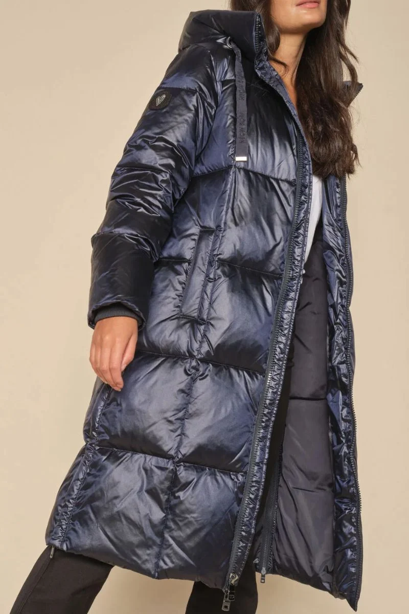 Nova Metallic Down Jacket | Salute Navy | Jakke fra Mos Mosh