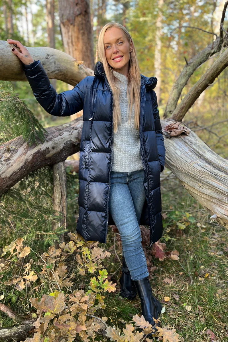 Nova Metallic Down Jacket | Salute Navy | Jakke fra Mos Mosh