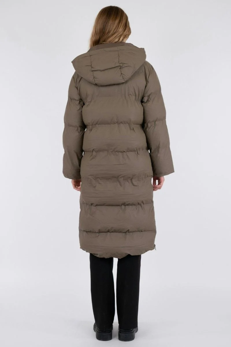 Viviana C Puffer Jacket | Dark Taupe | Jakke fra Neo Noir
