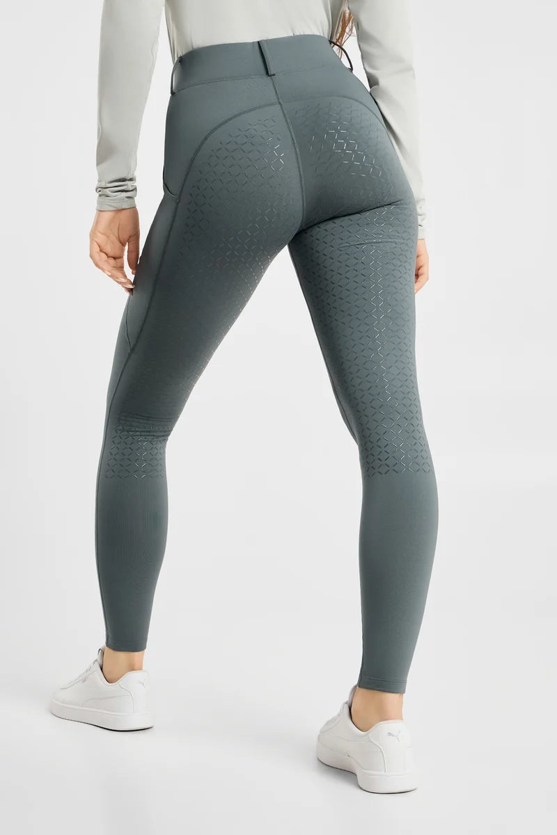 Dea Damen Winter Vollbesatz-Reithose Balsam Green 40