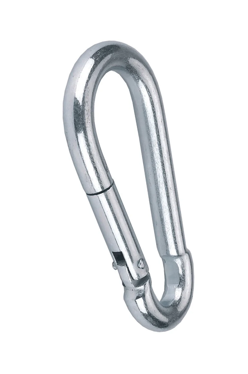 Karabinerhaken, 9 x 90 mm Silver Einheitsgröße