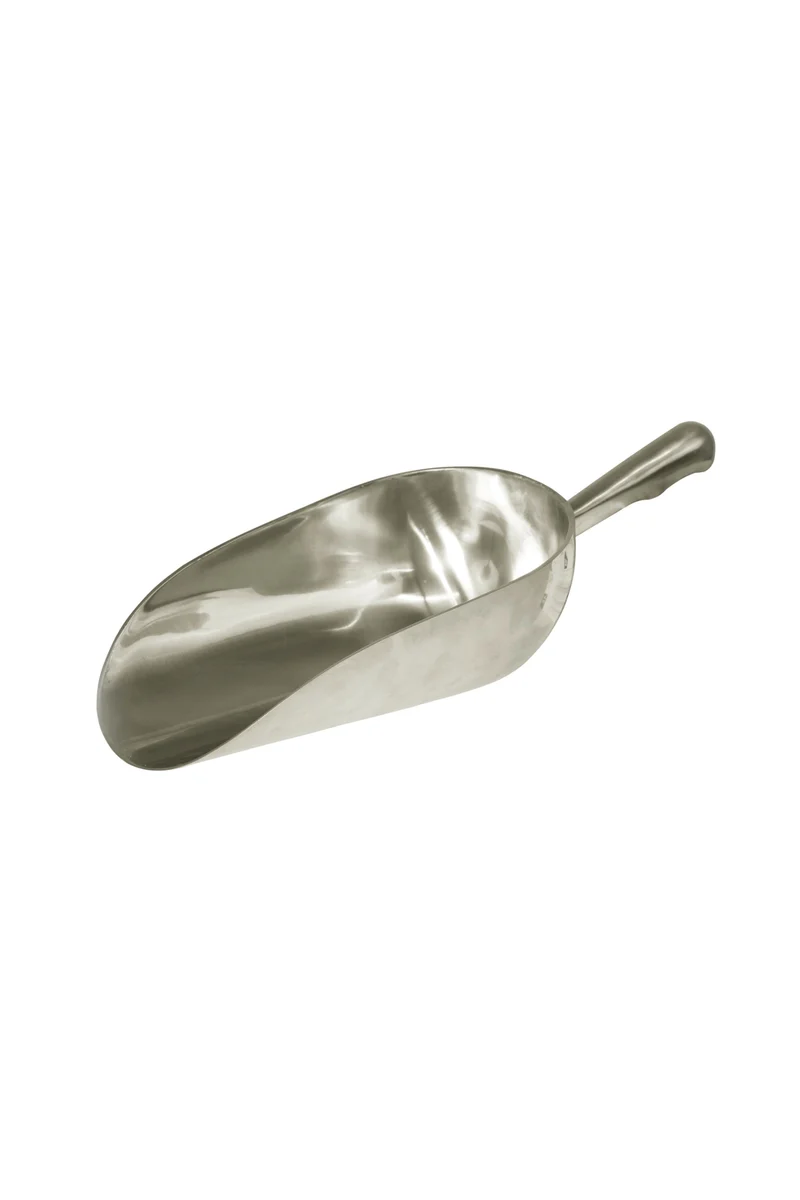 Futterschaufel Aluminium, rund, 1600 g Silver Einheitsgröße