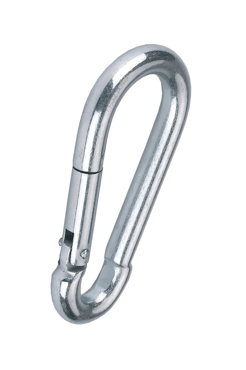 Karabinerhaken, 6 x 60 mm Silver Einheitsgröße