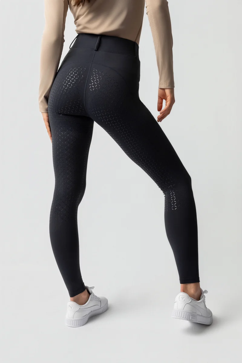 Dea Damen Winter Vollbesatz-Reithose Dark Navy 38