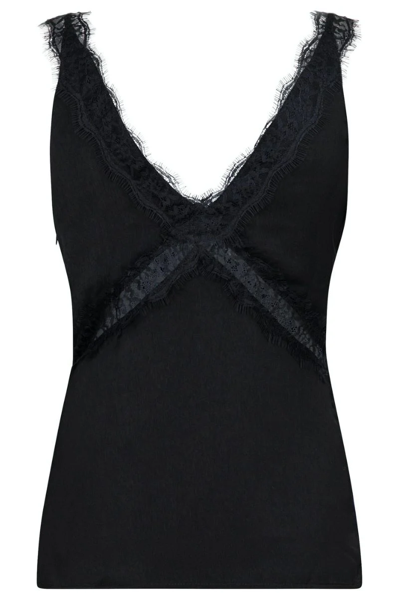 Vixen Lace Top | Black | Top fra Neo Noir