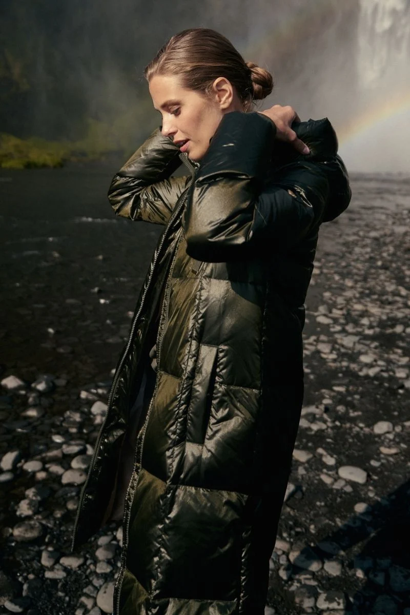 Nova Metallic Down Jacket | Forest Night | Jakke fra Mos Mosh