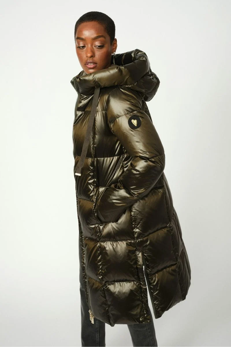 Nova Metallic Down Jacket | Forest Night | Jakke fra Mos Mosh