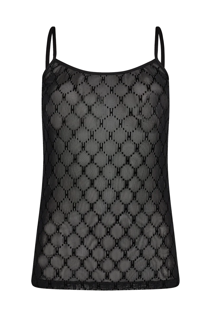 Mesh singlet | Sort | Top fra Hype the Detail