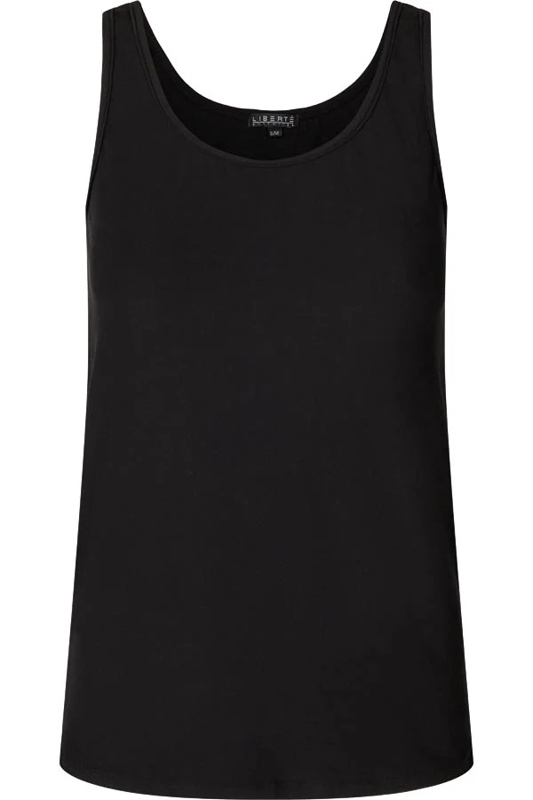 Alma tank top | Sort | Top med brede stropper fra Liberté Essentiel