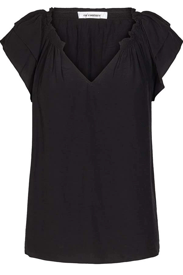 Sunrise Top | Black | Top fra Co'couture
