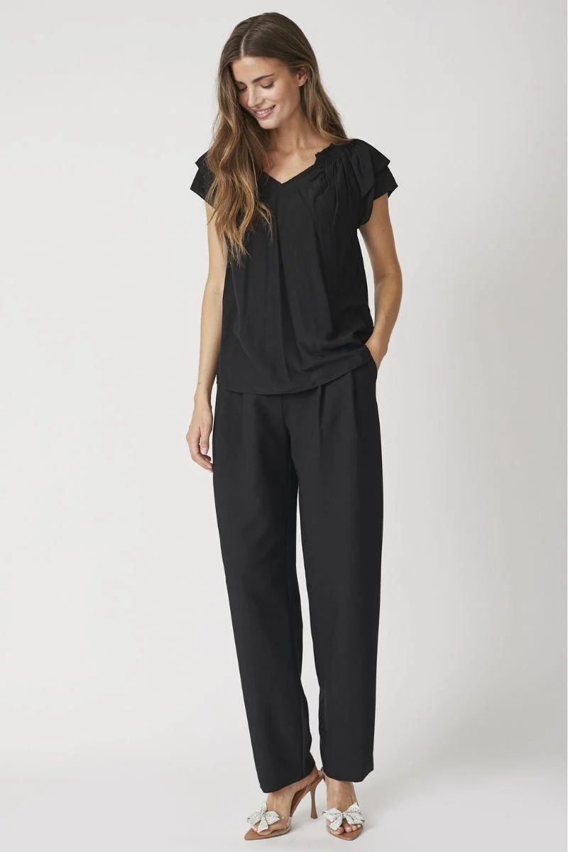 Sunrise Top | Black | Top fra Co'couture