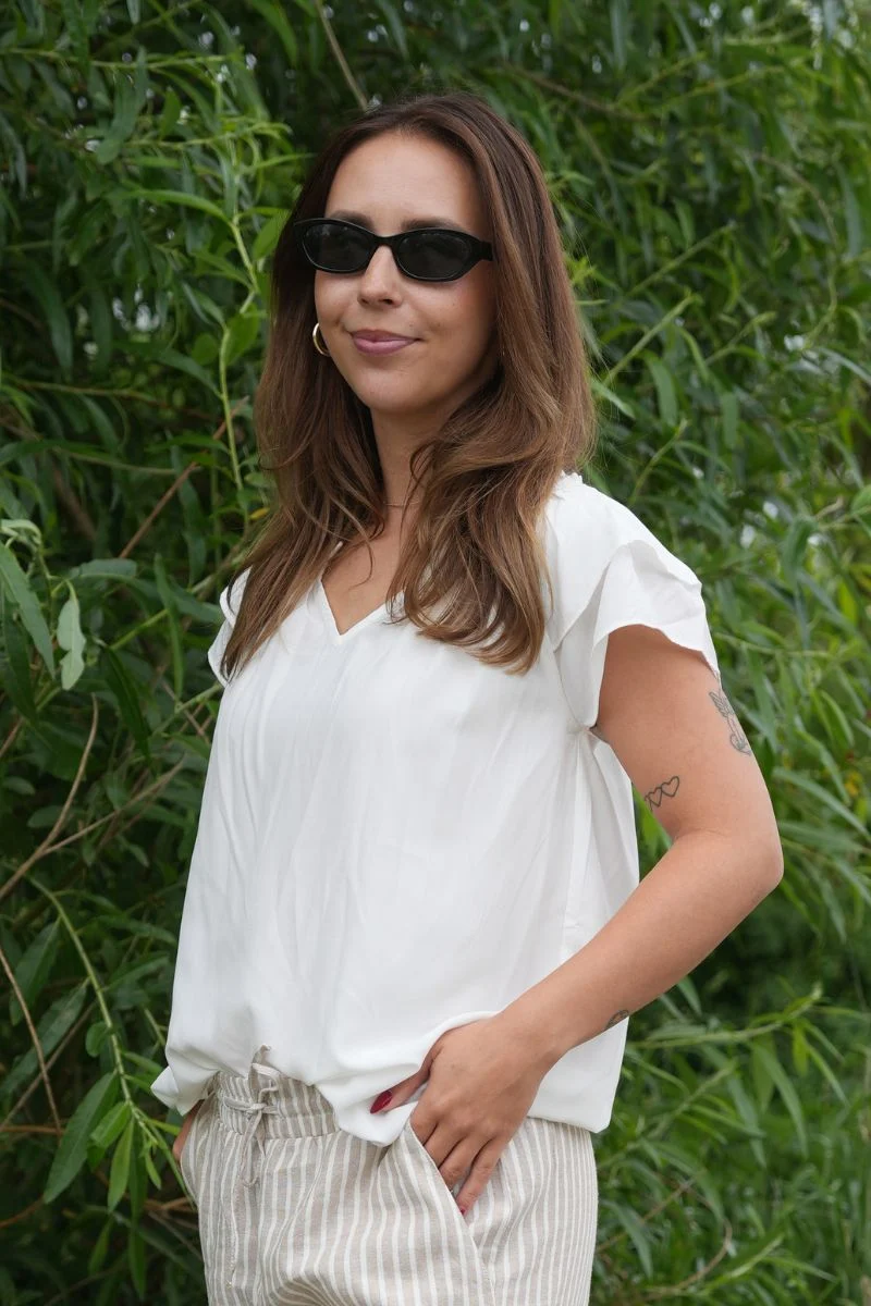 Sunrise top | Off white | Sød sommertop fra Co'couture