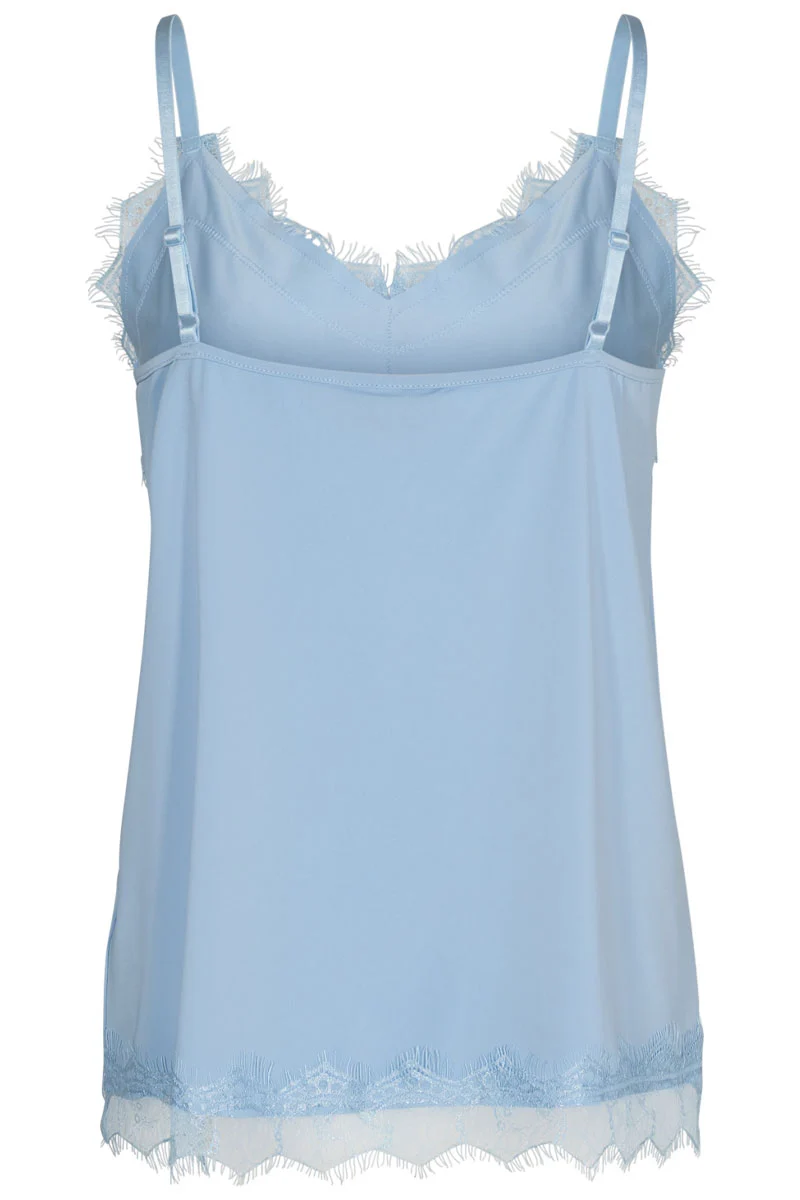 Bicco strap top | Chambray Blue | Blonde top fra Freequent