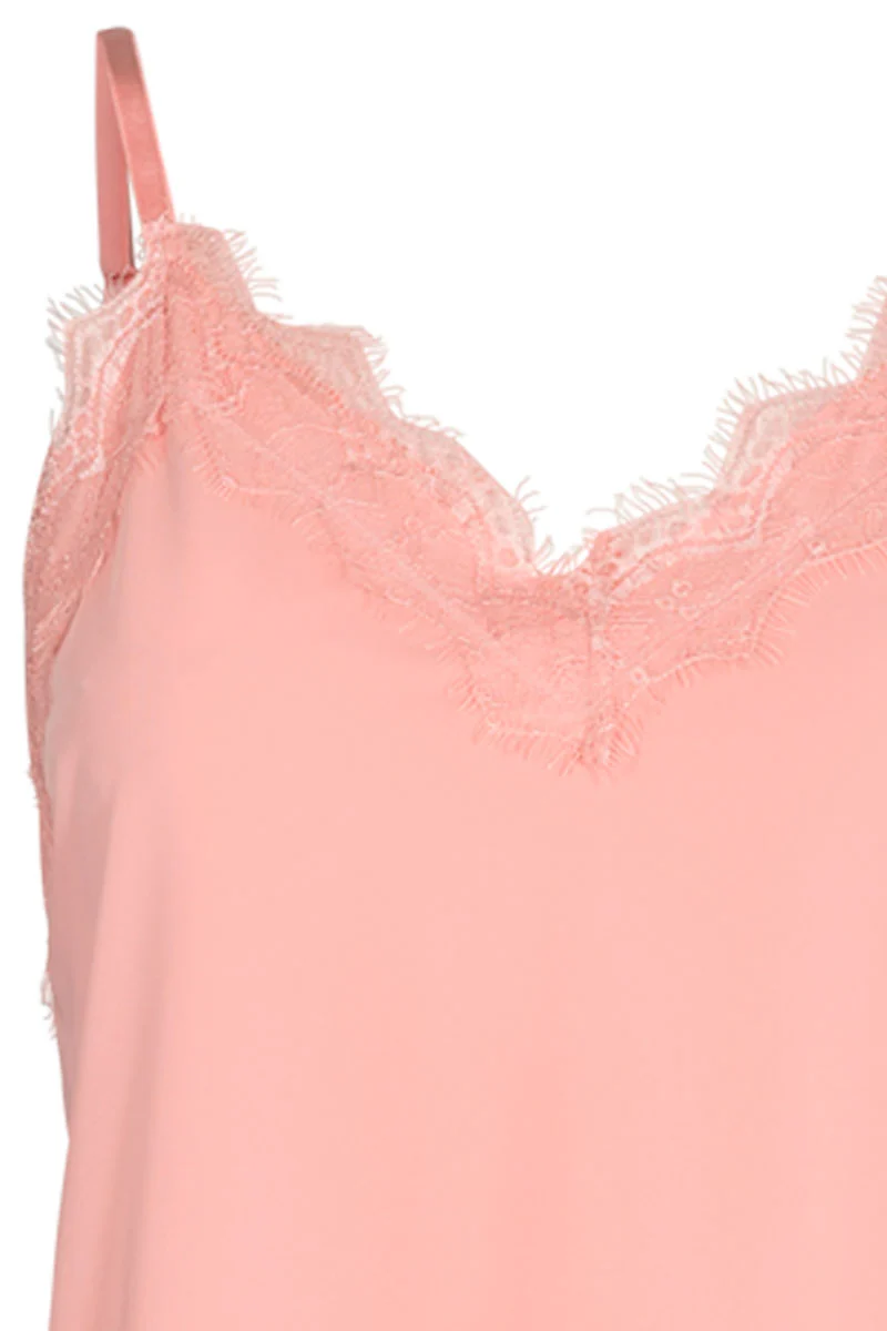 Bicco strap top | Pale Mauve | Blonde top fra Freequent