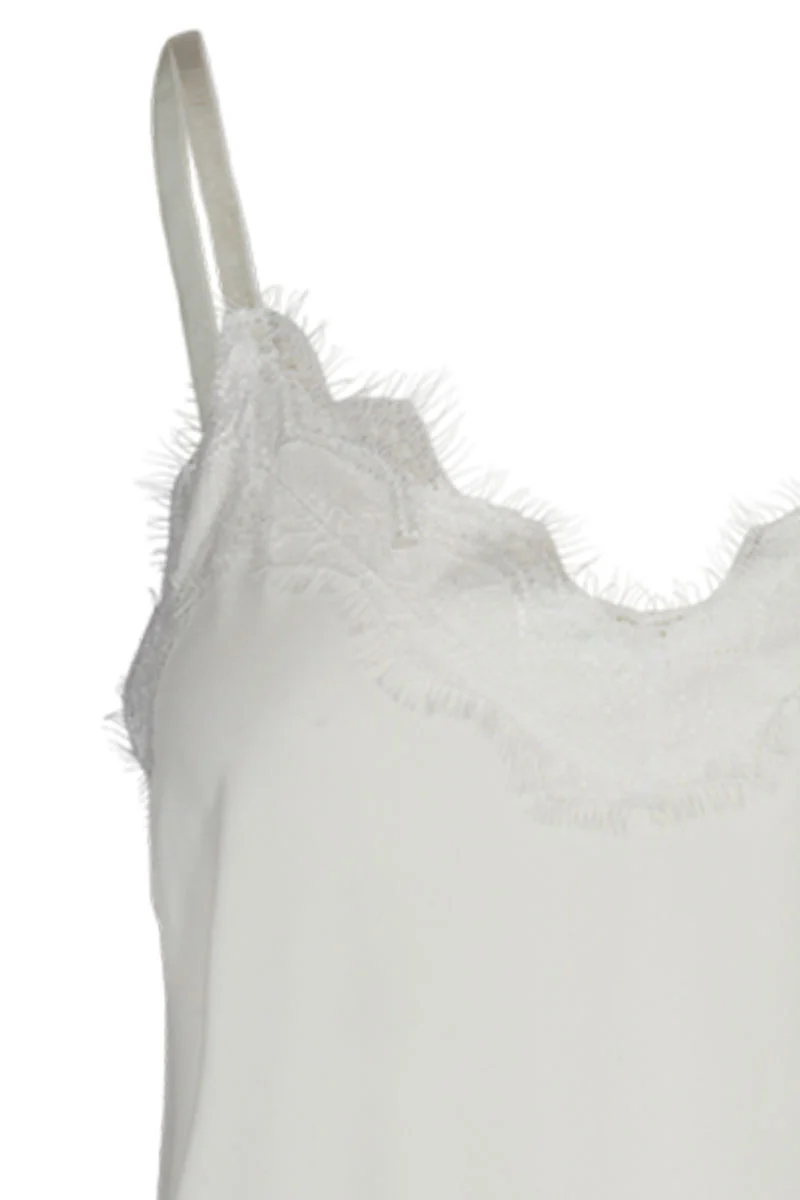 Bicco strap top | Offwhite | Blonde top fra Freequent