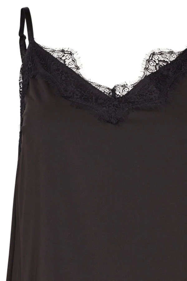 Bicco strap top | Sort | Blonde top fra Freequent