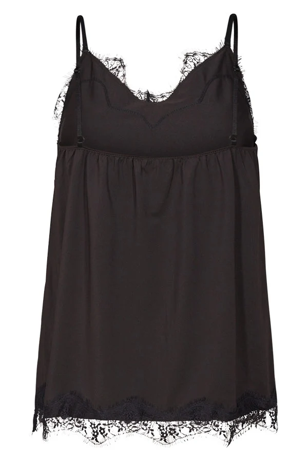 Bicco strap top | Sort | Blonde top fra Freequent