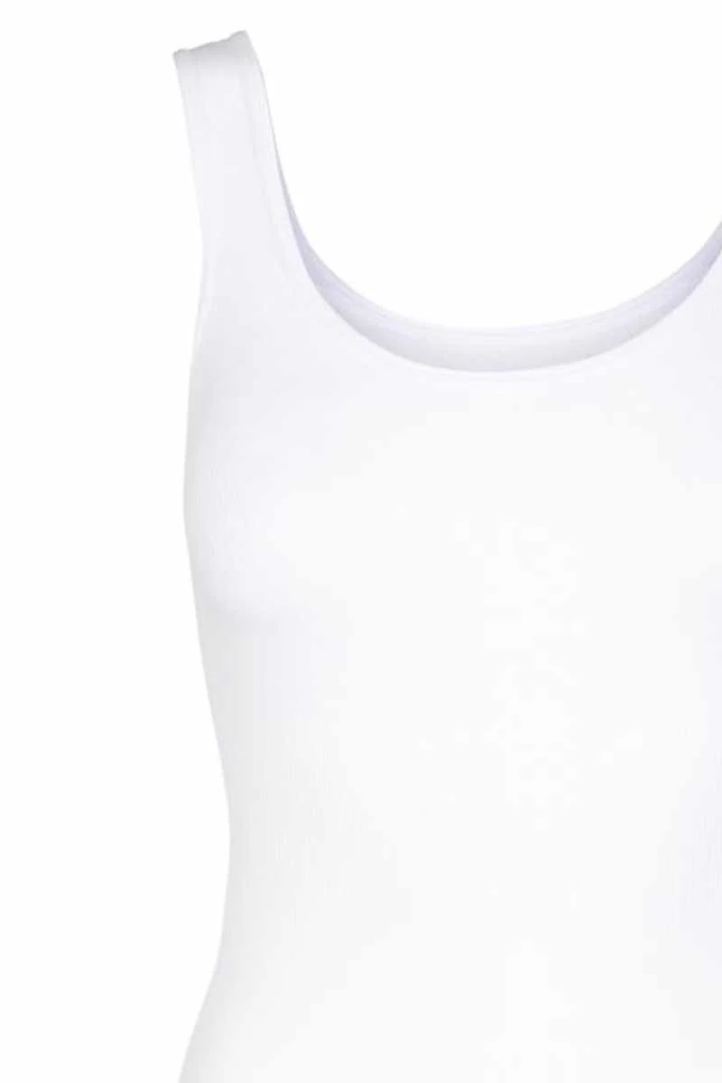 Ninna top rib | White | Lang stretch top fra Liberté Essentiel