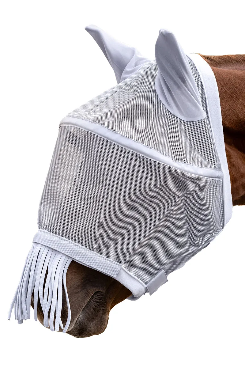Space Premium Fliegenmaske mit Ohren- und Nasenschutz Silver Grey WB