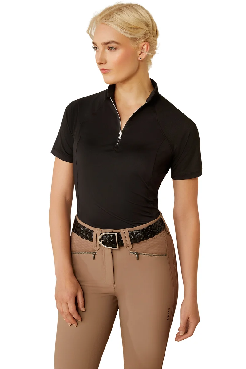 Soquel Damen Baselayer mit 1/4 Reißverschluss Black S