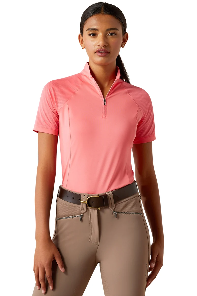 Soquel Damen Baselayer mit 1/4 Reißverschluss Coral Paradise L