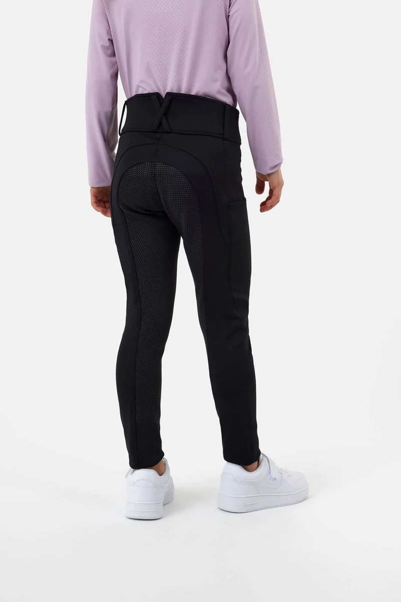 Young Rider Chara Vollbesatz-Reithose Black 146-152
