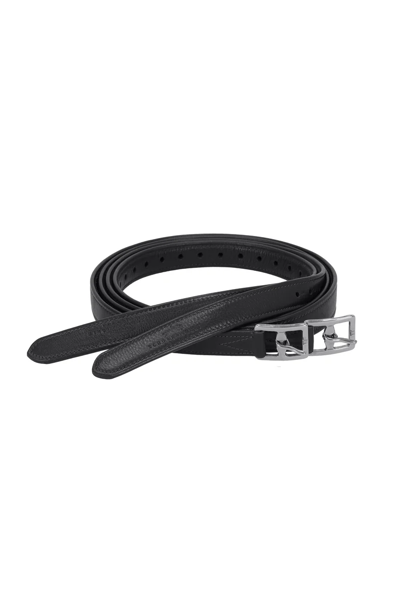 Colorado weiche Steigbügelriemen black/silver 155 cm