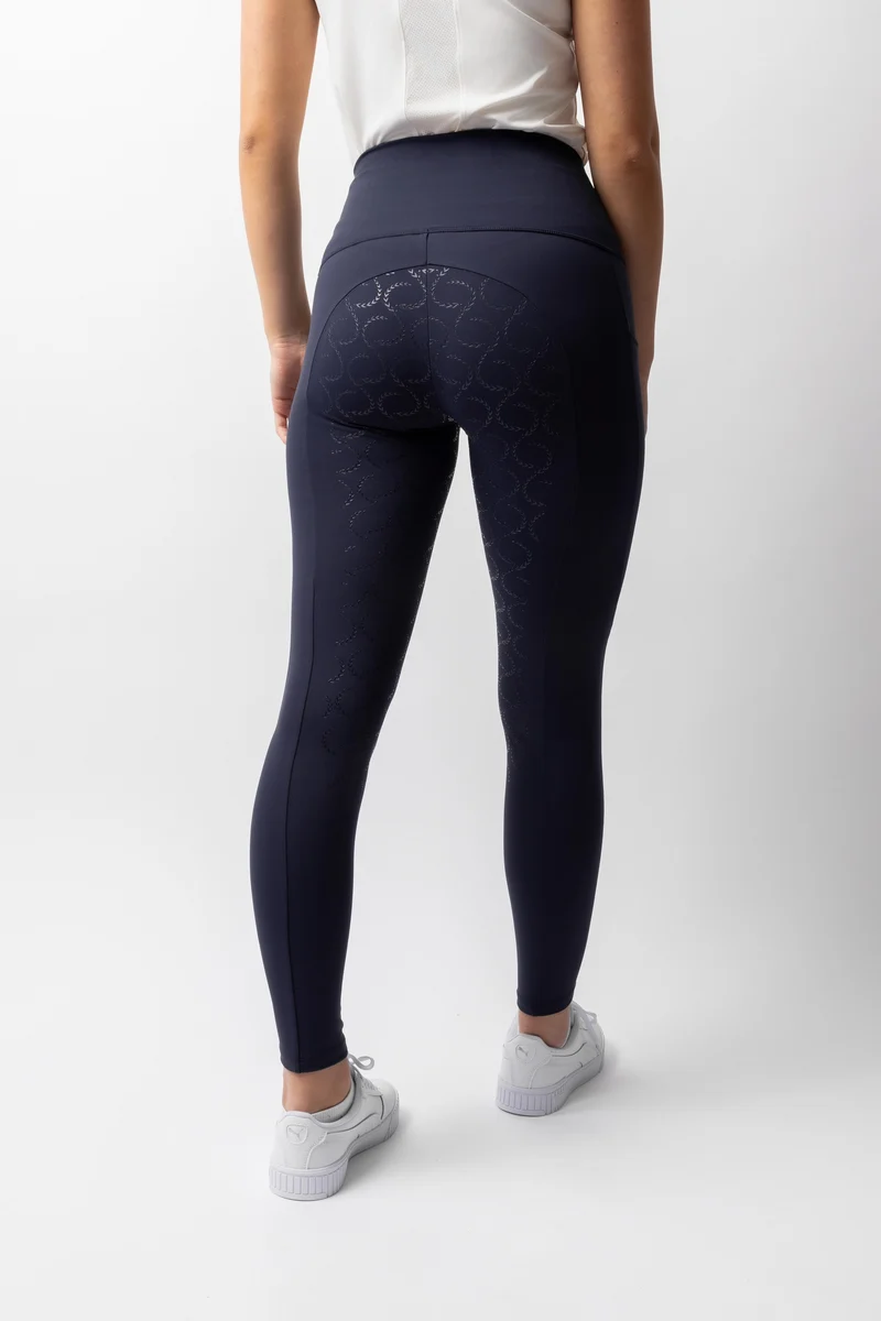 Gillian Damen Reitleggings aus Kompressionsmaterial mit Vollbesatz Overture navy 32