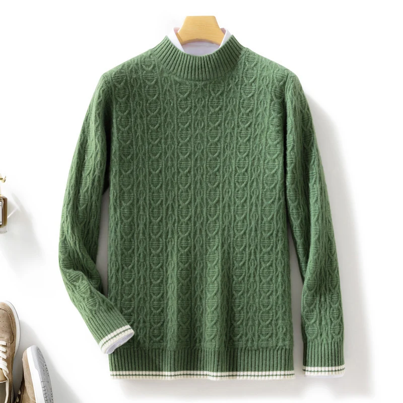 Damen Feinstrickpullover mit Zopfmuster, kurzem Stehkragen und gerippten Abschlüssen Drune