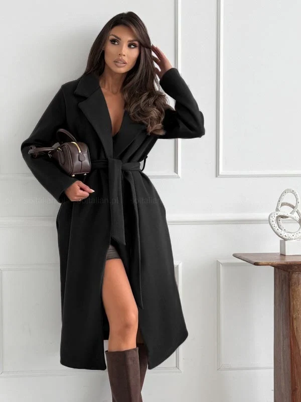Damen Eleganter und modischer Wollmantel