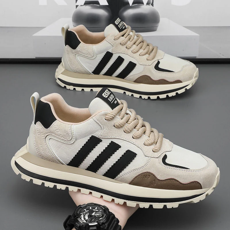 Herren Retro-Sneaker mit Wildleder-Overlays und gedämpfter Profilsohle Drune