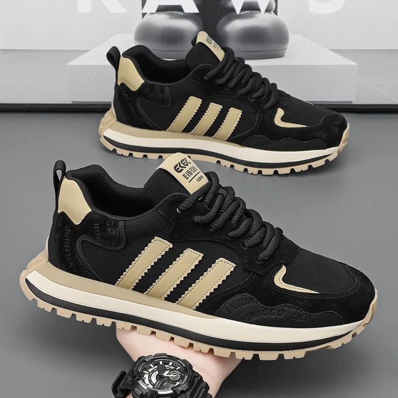 Herren Retro-Sneaker mit Wildleder-Overlays und gedämpfter Profilsohle Drune