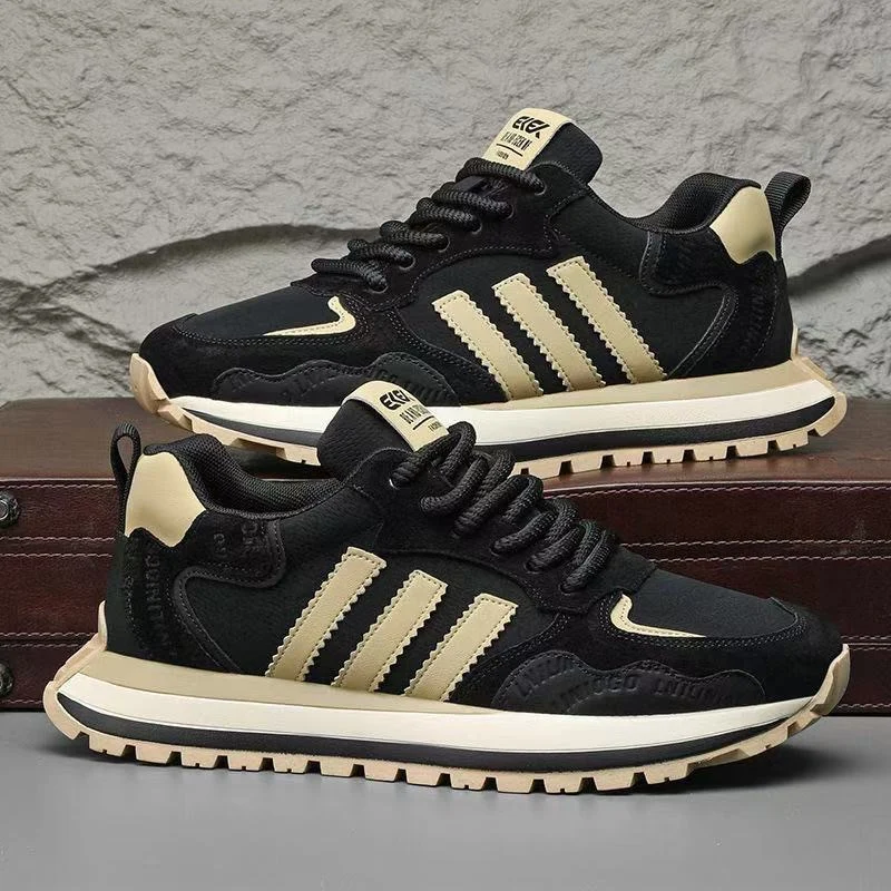 Herren Retro-Sneaker mit Wildleder-Overlays und gedämpfter Profilsohle Drune