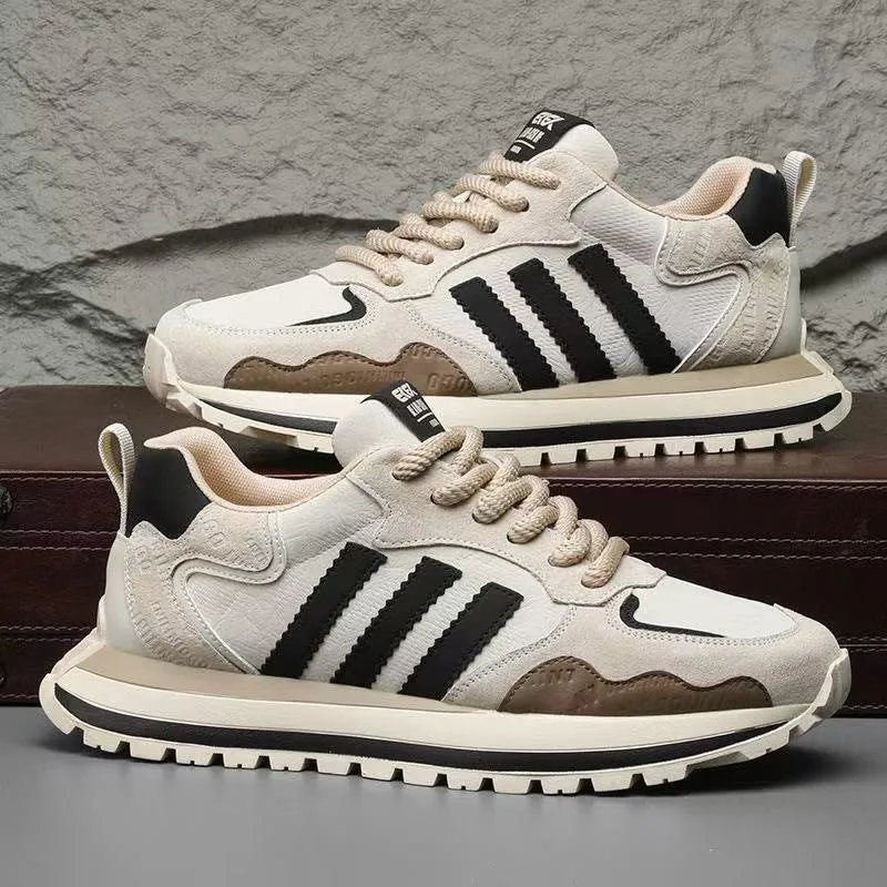 Herren Retro-Sneaker mit Wildleder-Overlays und gedämpfter Profilsohle Drune