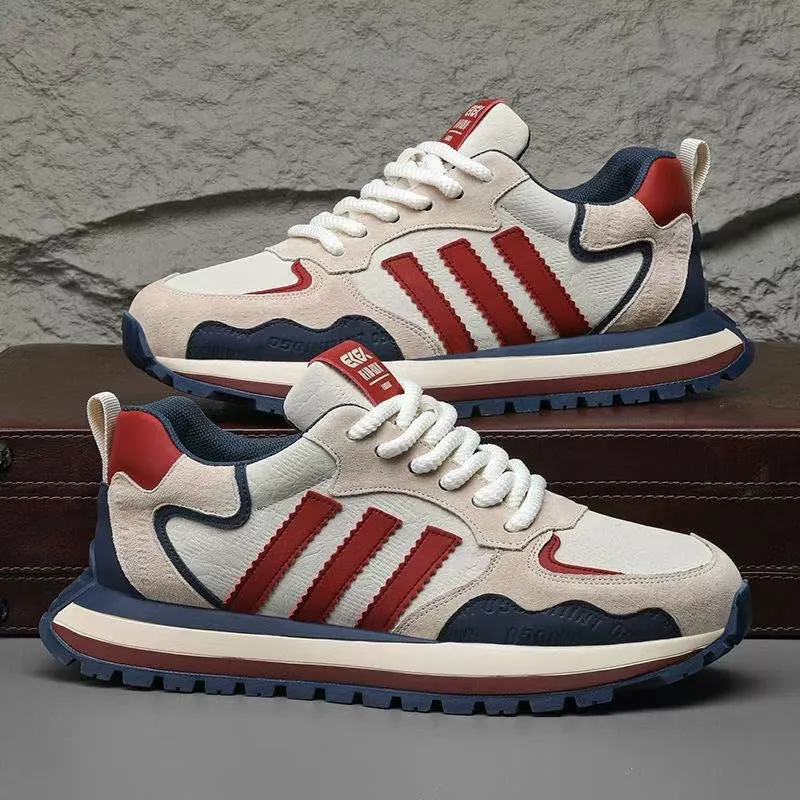 Herren Retro-Sneaker mit Wildleder-Overlays und gedämpfter Profilsohle Drune
