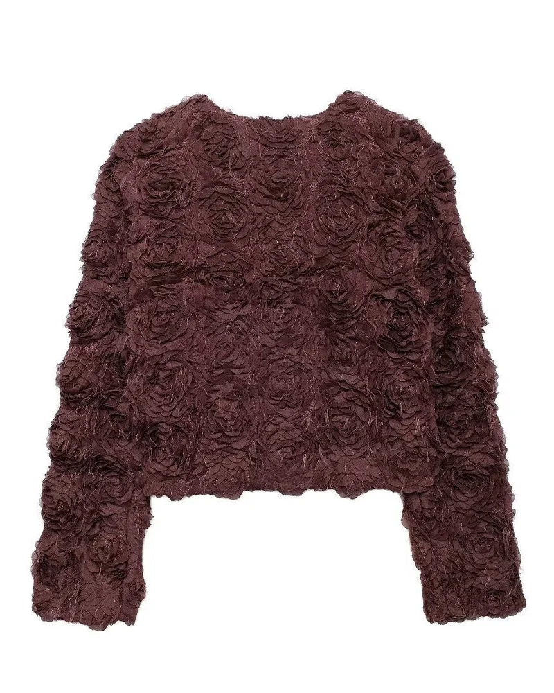Drune | Garten Rundhals Blüten Kurzjacke