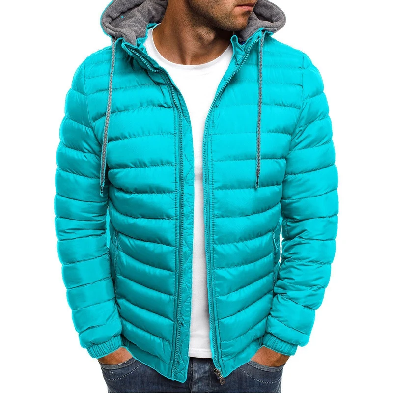 Herren Leichte Steppjacke mit abnehmbarer Kapuze Drune